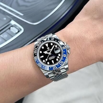 Pagani Design GMT Automatic 40MM Date 100M Waterproof Stainless Steel Sapphire Glass PD-1662