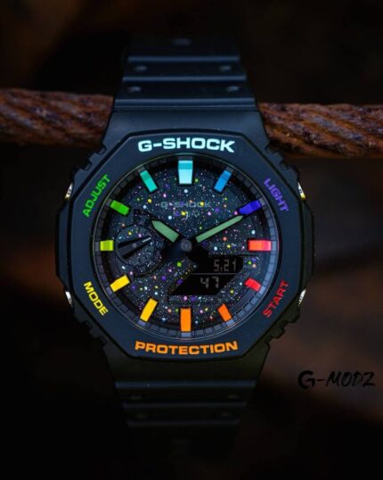 Limited to 20 | Hand-Painted CasiOak Rainbow Galaxy | GA-2100