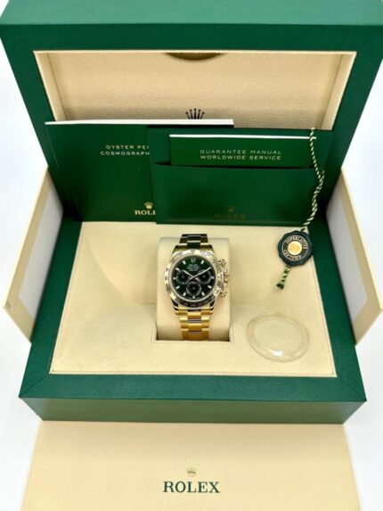 Rolex Daytona "John Mayer" 40mm 116508 Yellow Gold Green Dial