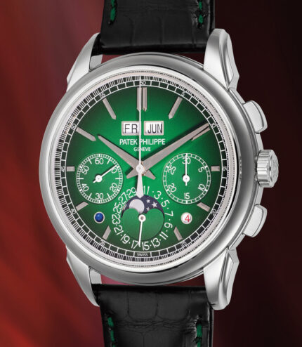Patek Philippe Perpetual Calendar Chronograph Platinum Green Dial