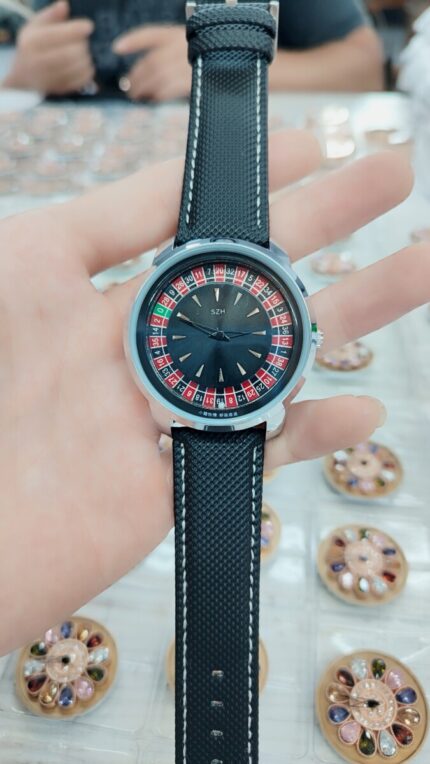 Quartz Movement Rotating Watch casino Mens Watch