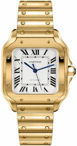 Cartier Santos De Cartier  Yellow Gold Male Watch