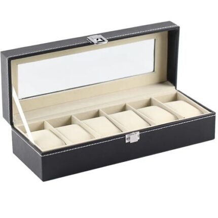 Slot Watch Organizer Box - Multicolour PU Leather Case