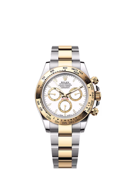 Rolex Daytona Cosmograph Daytona White Dial Yellow Gold & Steel Two-Tone Men's Watch